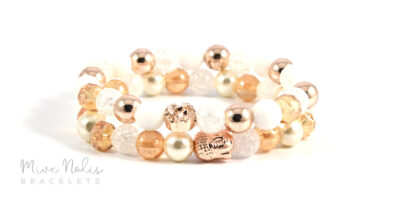 kagylógyöngy-jade-hegyikristály-hematit ásványkarkötő szett