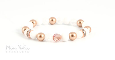 swarovski-jade-hegyikristály ásványkarkötő