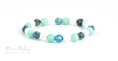 swarovski-jade-szezám jáspis-hegyikristály ásványkarkötő